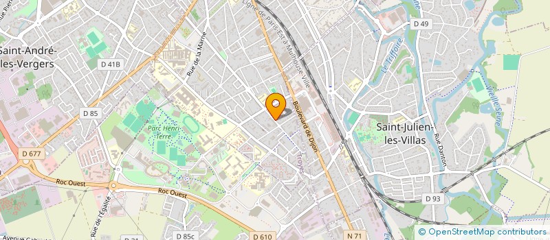 localisation de l'entreprise SCM CABINET INFIRMIER HERRIOT à TROYES