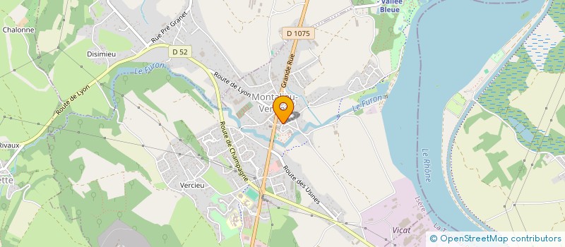 localisation de l'entreprise SCM CABINET INFIRMIER MONTALIEU  MONTALIEU-VERCIEU