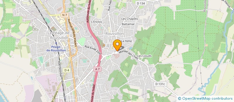 localisation de l'entreprise SCM CABINET INFIRMIER ROUSSILLONNAIS ROCHER-ISAIA à ROUSSILLON