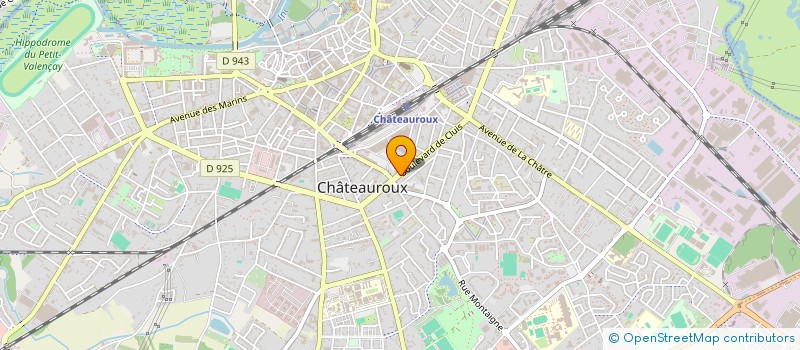 localisation de l'entreprise SCM CABINET INFIRMIER VAN HERREWEGHE ET REYMOND à CHATEAUROUX