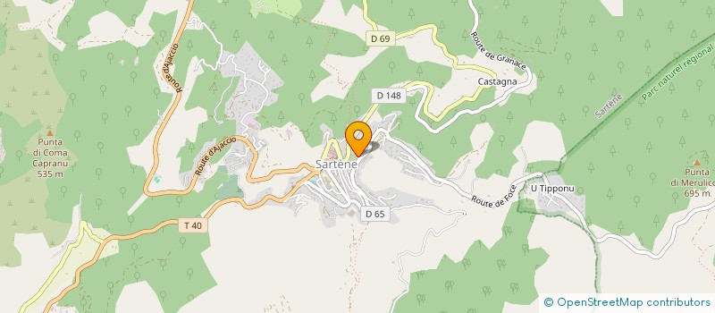 localisation de l'entreprise SCM CABINET INFIRMIERS BERANGER-GHIGLION à SARTENE