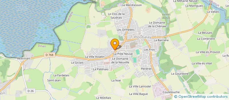 localisation de l'entreprise SCM CABINET INFIRMIERS DE LA BAIE  BEAUSSAIS-SUR-MER