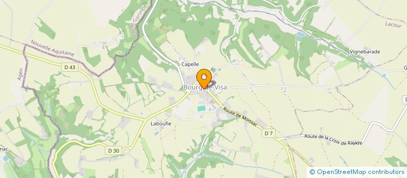 localisation de l'entreprise SCM CABINET INFIRMIERS DU QUERCY  BOURG-DE-VISA