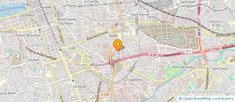 localisation de l'entreprise SCM CABINET KAPS SUD  MARSEILLE