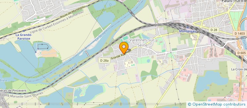 localisation de l'entreprise SCM CABINET LA BRUYERE  VARENNES-SUR-SEINE