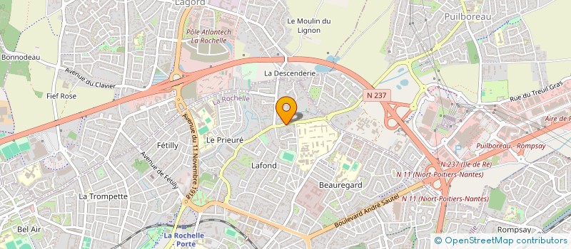 localisation de l'entreprise SCM CABINET MARIUS LACROIX  LA ROCHELLE