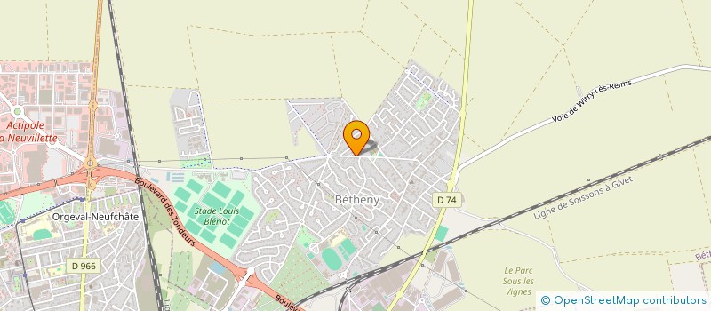 localisation de l'entreprise SCM CABINET MEDICAL BETHENY  BETHENY