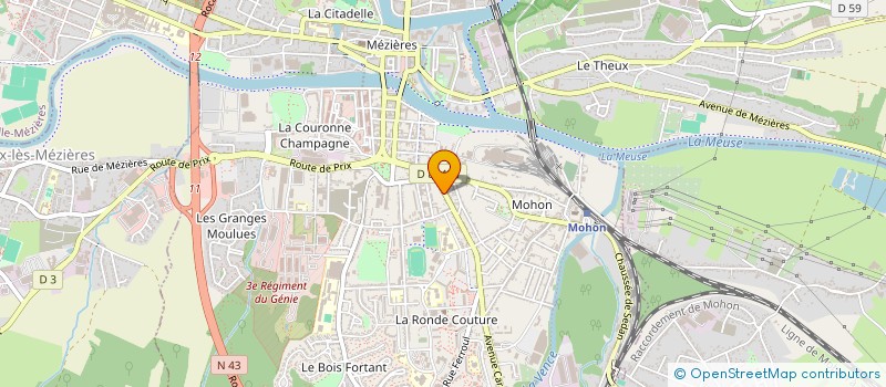 localisation de l'entreprise SCM CABINET MEDICAL CARNOT à CHARLEVILLE-MEZIERES