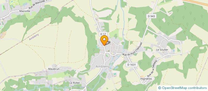 localisation de l'entreprise SCM CABINET MEDICAL D'AMBLENY  AMBLENY