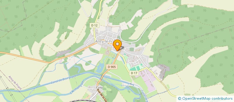 localisation de l'entreprise SCM CABINET MEDICAL D'ANCY LE FRANC à ANCY-LE-FRANC