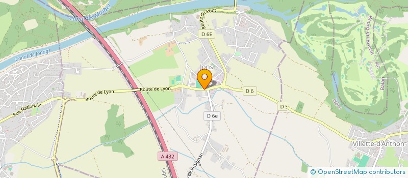 localisation de l'entreprise SCM CABINET MEDICAL DE JONS  JONS