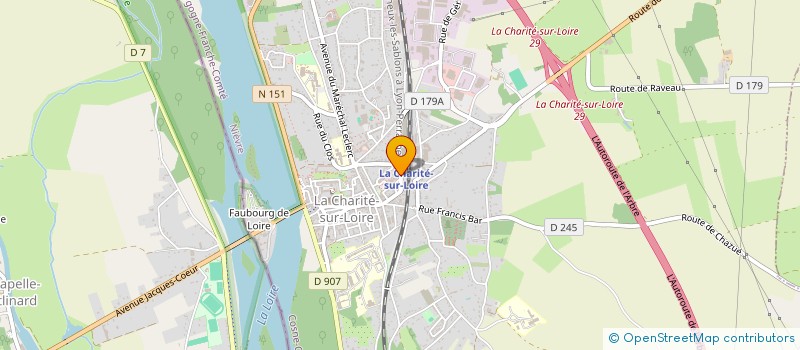 localisation de l'entreprise SCM CABINET MEDICAL DE LA GARE à LA CHARITE-SUR-LOIRE