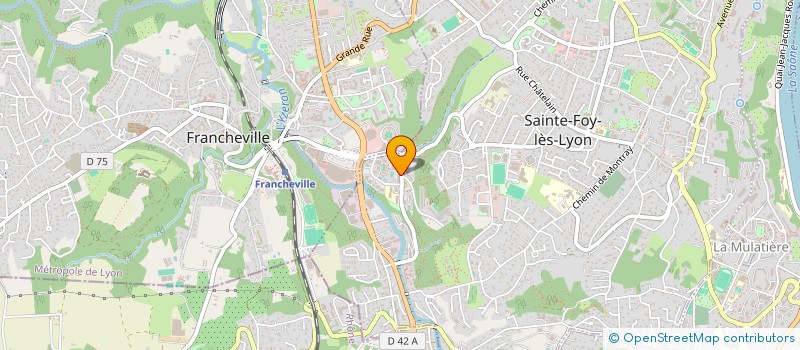 localisation de l'entreprise SCM CABINET MEDICAL DE LA GRAVIERE  SAINTE-FOY-LES-LYON