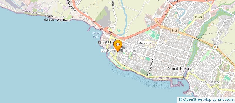 localisation de l'entreprise SCM CABINET MEDICAL DE LA RAVINE BLANCHE  SAINT-PIERRE