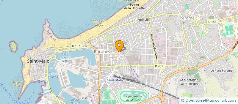localisation de l'entreprise SCM CABINET MEDICAL DE ROCABEY à SAINT-MALO