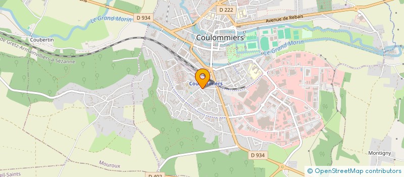 localisation de l'entreprise SCM CABINET MEDICAL DE VAUX  COULOMMIERS