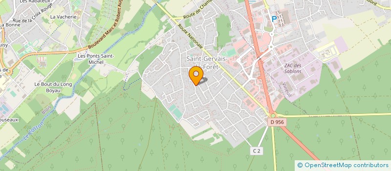 localisation de l'entreprise SCM CABINET MEDICAL DES BLEUETS  SAINT-GERVAIS-LA-FORET