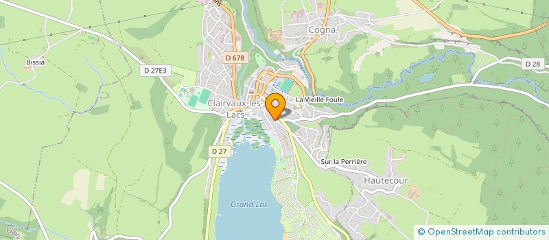 localisation de l'entreprise SCM CABINET MEDICAL DES LACS  CLAIRVAUX-LES-LACS