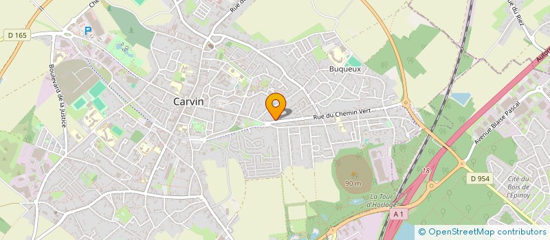 localisation de l'entreprise SCM CABINET MEDICAL DU CHEMIN VERT  CARVIN