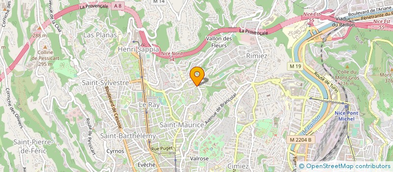 localisation de l'entreprise SCM CABINET MEDICAL ELOA à NICE