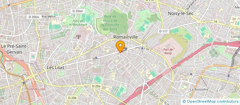 localisation de l'entreprise SCM CABINET MEDICAL GENEVOIX à ROMAINVILLE
