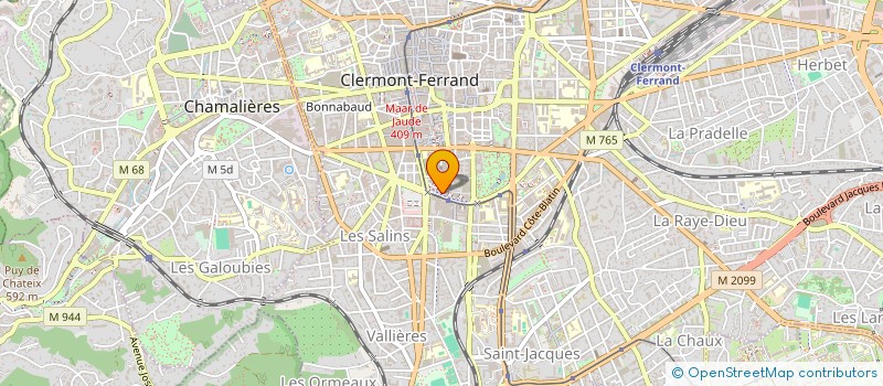 localisation de l'entreprise SCM CABINET MEDICAL GERGOVIA  CLERMONT-FERRAND