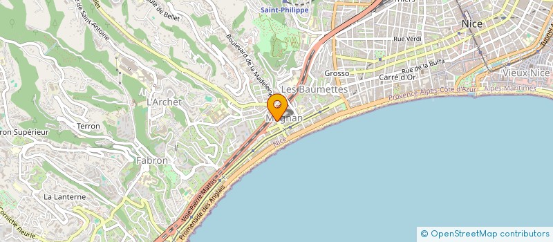 localisation de l'entreprise SCM CABINET MEDICAL LE MAGNAN PROMENADE à NICE