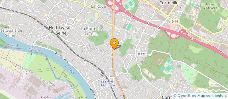 localisation de l'entreprise SCM CABINET MEDICAL LES PLATRIERES  MONTIGNY-LES-CORMEILLES