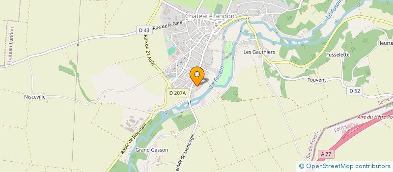 localisation de l'entreprise SCM CABINET MEDICALE  CHATEAU-LANDON