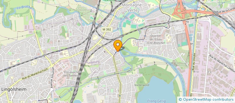 localisation de l'entreprise SCM CABINET ORTHOPHONIE DENNI ET CIE  STRASBOURG