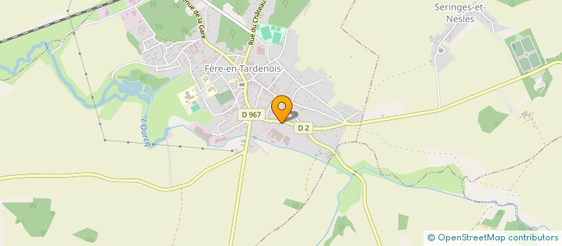 localisation de l'entreprise SCM CABINET PARA-MEDICAL DU TARDENOIS à FERE-EN-TARDENOIS