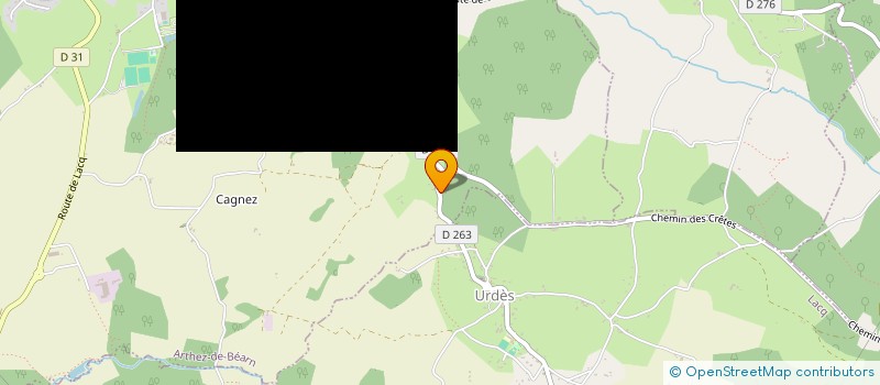 localisation de l'entreprise SCM CABINET PARAMEDICAL D'ARTHEZ  ARTHEZ-DE-BEARN