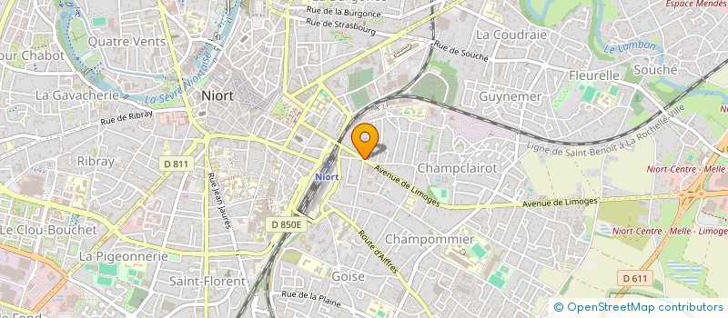 localisation de l'entreprise SCM CABINET PARAMEDICAL DE L AVENUE à NIORT