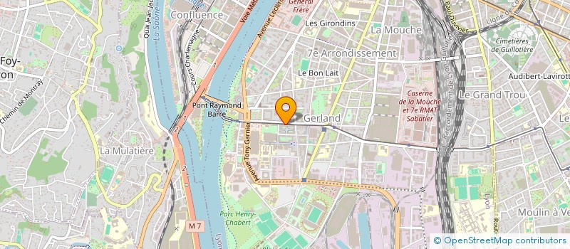 localisation de l'entreprise SCM CABINET PARAMEDICAL DEBOURG  LYON