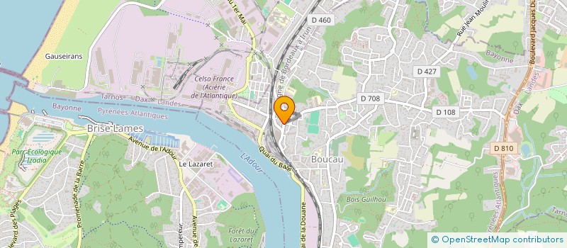 localisation de l'entreprise SCM CABINET PARAMEDICAL DU BARTHASSOT  BOUCAU