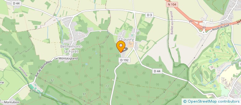 localisation de l'entreprise SCM CABINET PARAMEDICAL DU CLOS  CHAUVRY