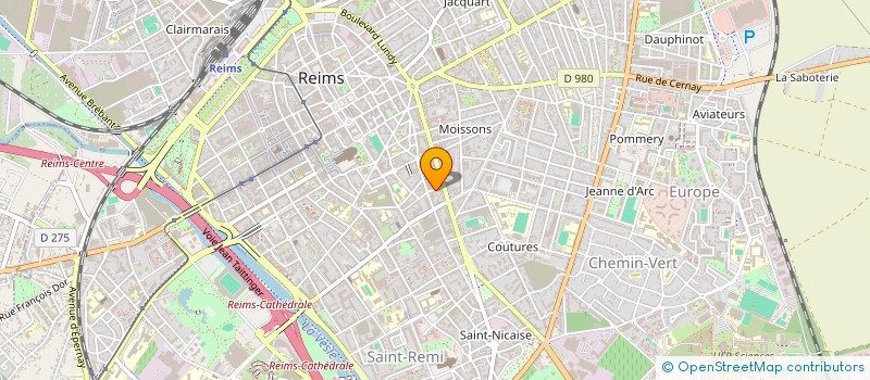 localisation de l'entreprise SCM CABINET PARAMEDICAL PONSARDINS  REIMS