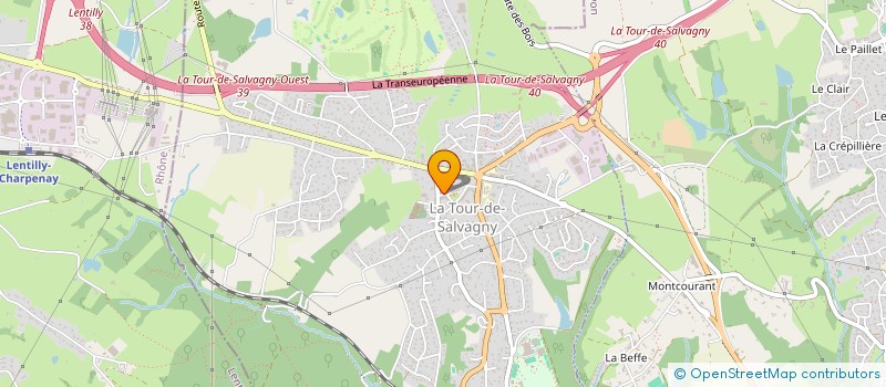 localisation de l'entreprise SCM CABINET PARAMEDICAL TOURELLOIS  LA TOUR-DE-SALVAGNY