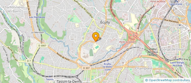 localisation de l'entreprise SCM CABINET PEDIATRIQUE D'ECULLY  ECULLY