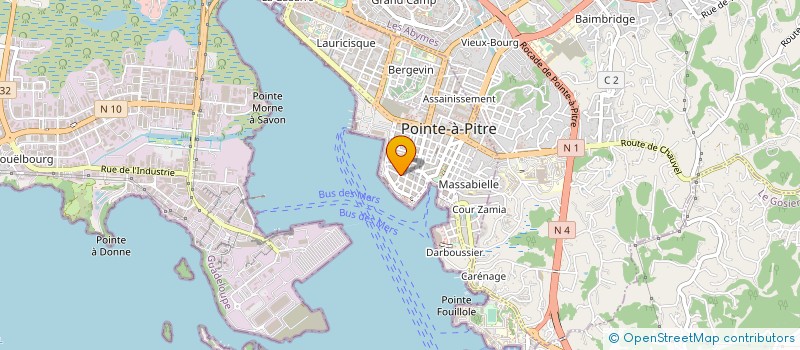 localisation de l'entreprise SCM CABINET SOGAB à POINTE-A-PITRE