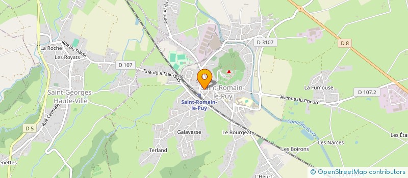 localisation de l'entreprise SCM CABINET ST ROMAIN LE PUY à SAINT-ROMAIN-LE-PUY