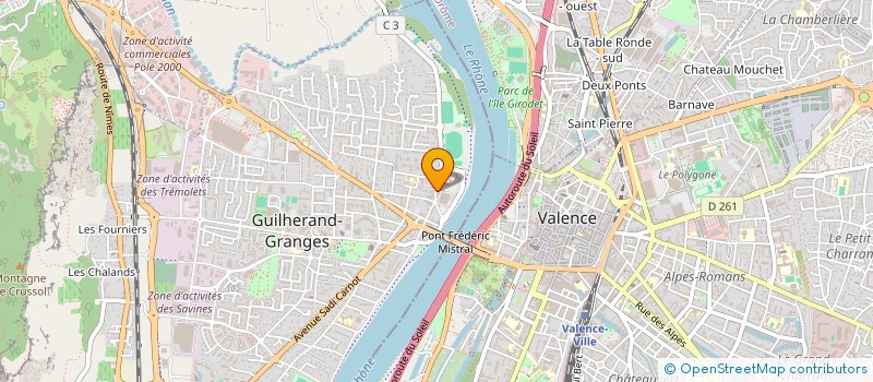 localisation de l'entreprise SCM CABINETS DE CHIRURGIE - BBCZSL  GUILHERAND-GRANGES