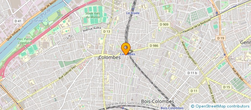 localisation de l'entreprise SCM CABINETS DENTAIRES DE LA GARE à COLOMBES