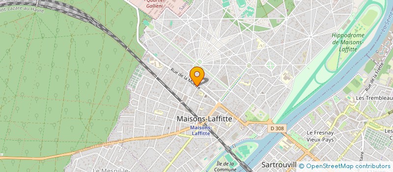 localisation de l'entreprise SCM CABINETS DENTAIRES DE LA MUETTE à MAISONS-LAFFITTE