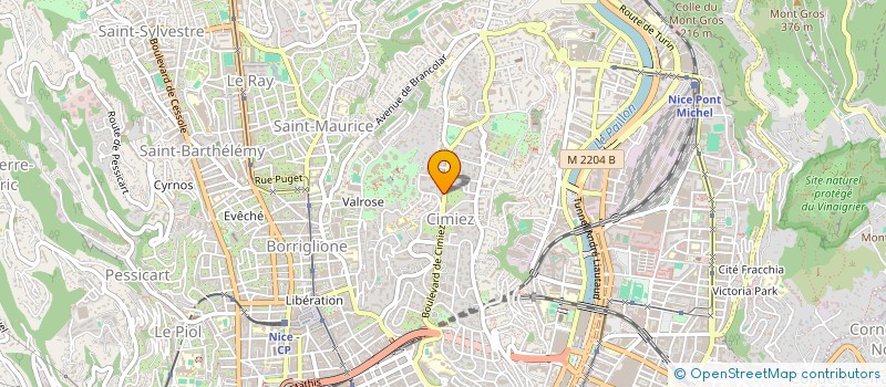 localisation de l'entreprise SCM CABINETS MEDICAL ET PARAMEDICAL DU 45 BD DE CIMIEZ à NICE