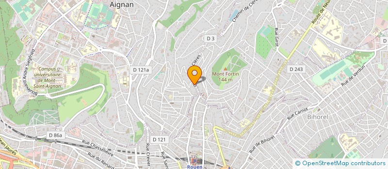 localisation de l'entreprise SCM CAILLYDOC  DEVILLE-LES-ROUEN