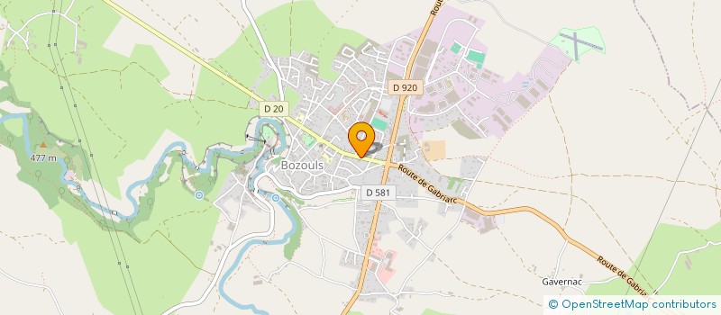 localisation de l'entreprise SCM CALMEL FARRENQ à BOZOULS