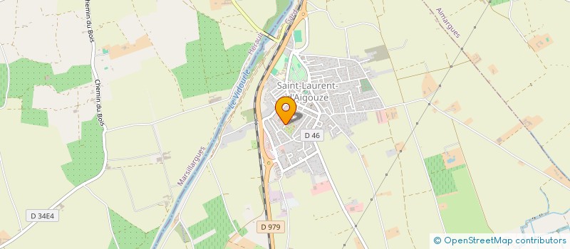 localisation de l'entreprise SCM CAMARGUE HIPPOCRATE  SAINT LAURENT D'AIGOUZE