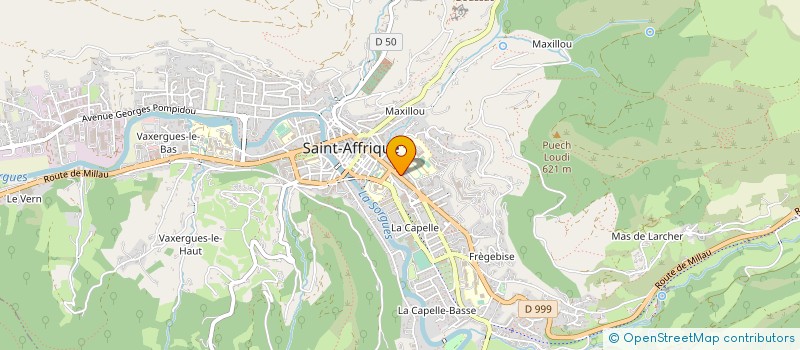 localisation de l'entreprise SCM CANAC VALAT BELVEZET  SAINT-AFFRIQUE