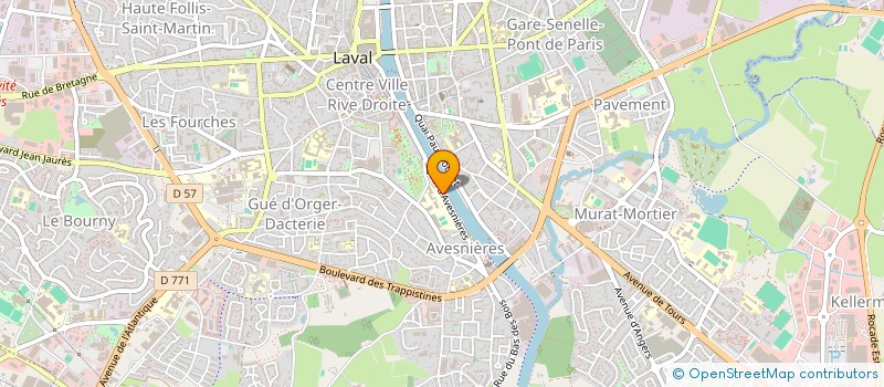 localisation de l'entreprise SCM CANCEROLOGIE RADIOTHERAPIE MAYENNE à LAVAL